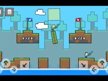 Friends Battle Swords Drawn